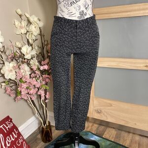 Gap Pants Womens Size 0R Skinny Ankle Black/White Chinos